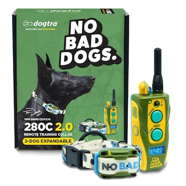 Dogtra ECollar Tom Davis 280C 20 2025 Edition Boost Lock Waterproof 12Mile Range Dog Training Collar with Remote Rechargeable 127 Levels Vibration Bungee No Bad Dogs Trainers