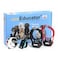 Educator ECollar Dog Training Collar Rechargeable Remote Finger Clicker for Small to Medium Dogs Humane Tapping Stimulation 100 Levels Tone Light 12 Mile 2 Dogs Zen