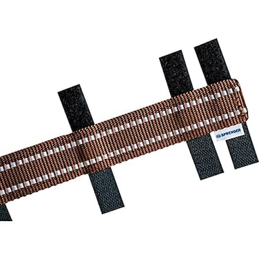 Herm Sprenger Brown Reflective Nylon Cover for UltraPlus Pinch Dog Collar for Small Medium Large Dogs Durable Protector for Dog Training Prong Collar 155in 395cm