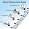 Real Fancy Dog Prong Collar Training Choke Chain Adjustable Pinch Collar Links with Comfort Rubber Tips and Quick Release Snap Buckle for Small Medium Large DogsSilverL