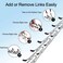 Real Fancy Dog Prong Collar Training Choke Chain Adjustable Pinch Collar Links with Comfort Rubber Tips and Quick Release Snap Buckle for Small Medium Large DogsSilverL