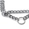 Cdipesp Dog Choker Martingale Collar Training Double Row Chain Heavy Duty Collar for Medium Large Dogs M16 Suitable for Neck 1114