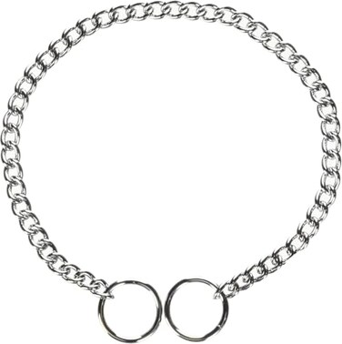 Hamilton Metal Slip Link Choke Chain Dog Collar Fine 20mm x 14
