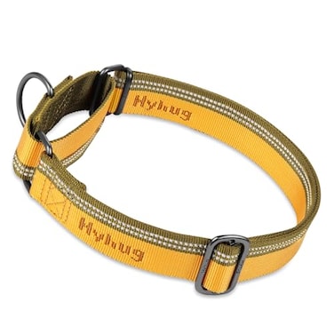Hyhug Pets Safe Reflective Martingale Dog Collar with Nice Jacquard Weave Nylon for Large Medium Dogs Daily Walking and Professional Training Medium Tapenade