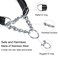 JIPIMON Martingale Collar for Dogs Reflective Stainless Steel Chain Safety Adjustable Martingale Collar for Small Medium Large Dogs Small Black