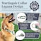 Lucky Love Dog Martingale Dog Collar Adjustable NoSlip Comfortable Durable Soft Webbing Stylish Patterned Collar for Male and Female Dogs Ideal for Training Walking Laguna Large