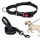 Mtliepte Martingale Dog Collar and Leash Set Martingale Collars for Dogs Reflective Martingale Collar for Small Medium Large DogsBlackS