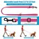 Mtliepte Martingale Dog Collar and Leash Set Martingale Collars for Dogs Reflective Martingale Collar for Small Medium Large DogsHot PinkL