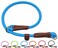 MayPaw Slip Collar Nylon Rope Adjustable Collar for Dog Training No Pull Round Martingale Dog Collars for Small Medium Large Dogs 20 x 14 Blue