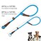 MayPaw Slip Collar Nylon Rope Adjustable Collar for Dog Training No Pull Round Martingale Dog Collars for Small Medium Large Dogs 20 x 14 Blue