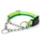 Mighty Paw Martingale Dog Collar Gentle Correction with No More Pulling Strong 100 Stainless Steel Chain Weatherproof Wont Rust Built to Last Premium Quality Nylon Durable Plastic Buckle