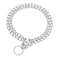 Mile High Life Dog Martingale Chain Collar Slip Choke Collar Metal Training Collar Double Triple Chain for Small Medium Large Dog Double ChainL20in55cmD30mm