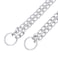 Mile High Life Dog Martingale Chain Collar Slip Choke Collar Metal Training Collar Double Triple Chain for Small Medium Large Dog Double ChainL20in55cmD30mm