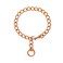 Yowity New Clip Design Dog Slip Collar with ID TagRose Gold Strong Stainless Steel P Chain Walking Training Collar for Small Medium Dogs