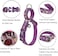 Petiry Martingale Dog CollarFloral Patternwith Safety Quick Release BuckleEscapeProof AntiPull for Small DogsPurple FloralS