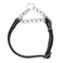 PUROAYET Martingale Dog Collars Adjustable Soft Nylon Reflective Collars with Stainless Steel Chain Walking Training Collars HeavyDuty Puppy Chain Collars for SmallMediumLarge DogsBlackS