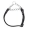 PUROAYET Martingale Dog Collars Adjustable Soft Nylon Reflective Collars with Stainless Steel Chain Walking Training Collars HeavyDuty Puppy Chain Collars for SmallMediumLarge DogsBlackS