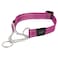 Rogz Reflective Nylon Choke Collar Slip Show Obedience Training Gentle Choker for Large Dogs Pink