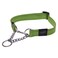Rogz Reflective Nylon Choke Collar Slip Show Obedience Training Gentle Choker for Medium Dogs Green