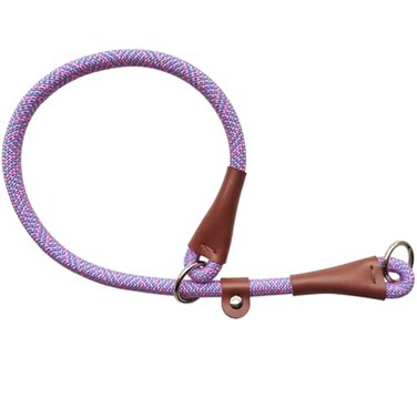 YUCFOREN Dog Slip Collar Nylon Rope Adjustable Collar for Training NoPull P Collars with Sliding Stopper Medium Large Dogs