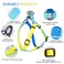 Aiitle AIITLE No Pull Dog Harness Leash Collar Adjustable Basic Collar with A Heavy Duty Leash Super Sturdy Buckle and D Ring Training Running for Large Dogs Blue Gradient L