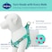 Blueberry Pet Stepin Dog Harness Velvety Heart Flocking Valentines Day Adjustable Harnesses for Small Dogs Mint Green Chest Girth 165 215