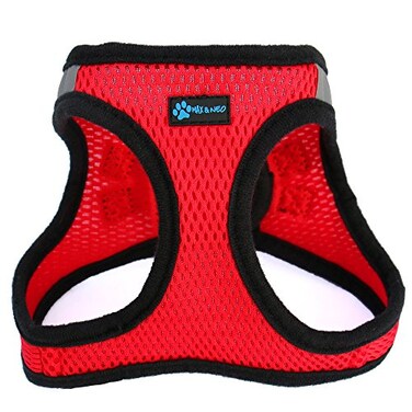 Max and Neo Nanu Small Dog Reflective Dog Harness We Donate a Harness to a Dog Rescue for Every Harness Sold Medium RED
