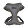 Puppia Terry Dog Harness OverTheHead Winter Suede Warm No Choke No Pull Training Walking for Small and Medium Dog Grey Small