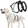 PUPTECK Escape Proof Dog Harness No Pull Soft Padded Full Body Pet Halter Harness with Lift Handle for Small Medium Large Doggies Walking Hiking Hunting SnowWhite Black M