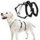 PUPTECK Escape Proof Dog Harness No Pull Soft Padded Full Body Pet Halter Harness with Lift Handle for Small Medium Large Doggies Walking Hiking Hunting SnowWhite Black M