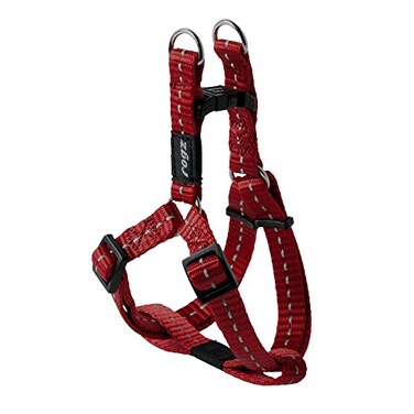Rogz Reflective Stepin Adjustable Harness for Small Dogs matching collar and lead available Red