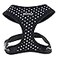 Puppia Dotty Dog Harness OvertheHead No Pull No Choke Walking Training Adjustable for Small Medium Dog Large Black