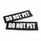 PetBazaar 2 Pack Reflective Service Dog Patches with Hook Back for Pet Collar Vest Harness 3 Sizes