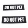 PetBazaar 2 Pack Reflective Service Dog Patches with Hook Back for Pet Collar Vest Harness 3 Sizes