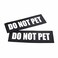 PetBazaar 2 Pack Reflective Service Dog Patches with Hook Back for Pet Collar Vest Harness 3 Sizes