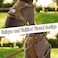 AUNZO Adjustable NoPull Reflective Soft Inescapable Dog Vest Harness for Big Dog Breeds Siberian Husky Labrador Golden Retriever Breathable Oxford Material Front Leash Clip Control L