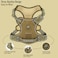 AUNZO Adjustable NoPull Reflective Soft Inescapable Dog Vest Harness for Big Dog Breeds Siberian Husky Labrador Golden Retriever Breathable Oxford Material Front Leash Clip Control L