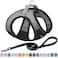 Aiitle AIITLE Easy Walk Dog Harness and Leash Set Pet Supply No Pull Step in Adjustable Dog Harness with Padded Vest Dog Harness No Choke Over Easy to Put on Medium Dogs Black L