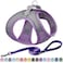 Aiitle AIITLE Easy Walk Dog Harness and Leash Set Pet Supply No Pull Step in Adjustable Dog Harness with Padded Vest Dog Harness No Choke Over Easy to Put on Medium Dogs Purple L
