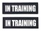ALBCORP Albcorp Reflective In Training Patches with Hook Backing for Service Animal Vests Harnesses Medium 5 X 15 Inch