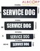 ALBCORP Albcorp Reflective Service Dog Patches with Hook Backing for Service Animal Vests Harnesses Large 6 X 2 Inch