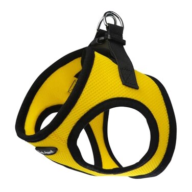 Bark Appeal Yellow Stepin Dog Harness for Extra Small Sized Pets Updated Sizing ReMeasuring is Essential Soft Vest Harness AntiChoke with Adjustable Strap Heavy Duty Clip XXS