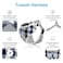 Bark Lover Small Puppy Harness with Bowtie Adjustable Dog Vest Mesh Tuxedo Harness for Small Dog Kitten Perfect for Party Wedding Holiday M Blue Plaid