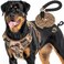 Beebiepet Heavy Duty Tactical Dog Harness for Small Dogs No Pull Adjustable Pet Harness Reflective Service Training Easy Control Pet Vest Military K9 Working Dog HarnessesX Large Desert Camo