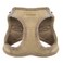 Best Pet Supplies All Weather MeshPlush Reflective No Pull Harness for Small Medium Dogs Cats Secure with Hook Loop Fastener Buckle Double DRings Latte Suede S