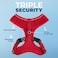 Best Pet Supplies Voyager Aerolite Over the Head Dog Harness No Pull Breathable Air Mesh Vest Quick Dry with Reflective Stitching Adjustable Escape Resistant Harness Red Medium