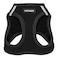 Best Pet Supplies Voyager Stepin Air Harness All Weather Mesh Reflective No Pull Harness for Dogs Cats Secure with Hook Loop Fastener Buckle Double DRings Black L
