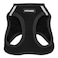 Best Pet Supplies Voyager Stepin Air Harness All Weather Mesh Reflective No Pull Harness for Dogs Cats Secure with Hook Loop Fastener Buckle Double DRings Black L