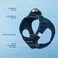Best Pet Supplies Voyager Stepin Air Harness All Weather Mesh Reflective No Pull Harness for Dogs Cats Secure with Hook Loop Fastener Buckle Double DRings Blue M