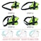 Bolux Dog Harness NoPull Reflective Dog Vest Breathable Adjustable Pet Harness with Handle for Outdoor Walking No More Pulling Tugging or Choking Green M